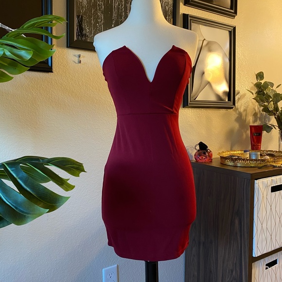 Red Mini Dress - Picture 1 of 3